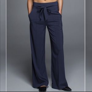 Lululemon Nori Pants Navy Blue High Rise Wide Leg